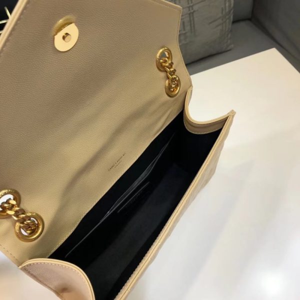 Saint Laurent Grain Leather Envelope Medium Replica Bag - Image 8