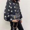 Best Replicas Bags - Replica YSL Grain Leather Envelope Small Bag in Black Shop For Best Louis Vuitton LV Replica Bags With Cheap Price