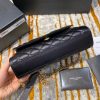 Best Replicas Bags - Replica YSL Grain Leather Envelope Small Bag in Black Shop For Best Louis Vuitton LV Replica Bags With Cheap Price