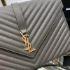Best Replicas Bags - Replica Saint Laurent Grain Leather Envelope Chain Bag Shop For Best Louis Vuitton LV Replica Bags With Cheap Price