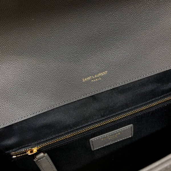 Replica Saint Laurent Grain Leather Envelope Chain Bag - Image 10