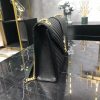 Best Replicas Bags - Saint Laurent Replica Grain Leather Envelope Chain Bag - Black Shop For Best Louis Vuitton LV Replica Bags With Cheap Price