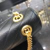 Best Replicas Bags - Saint Laurent Replica Grain Leather Envelope Chain Bag - Black Shop For Best Louis Vuitton LV Replica Bags With Cheap Price