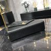Best Replicas Bags - Saint Laurent Replica Grain Leather Envelope Chain Bag - Black Shop For Best Louis Vuitton LV Replica Bags With Cheap Price