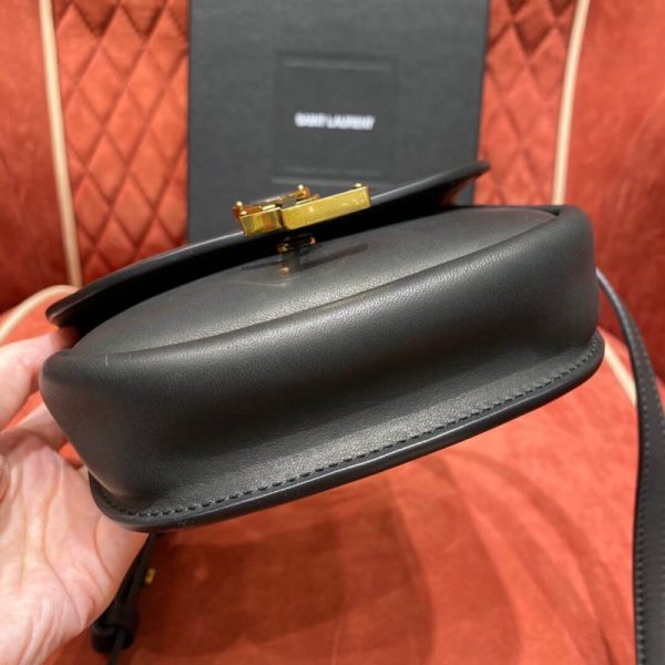 Replica Saint Laurent Kaia Mini Leather Satchel with YSL Plaque - Image 5