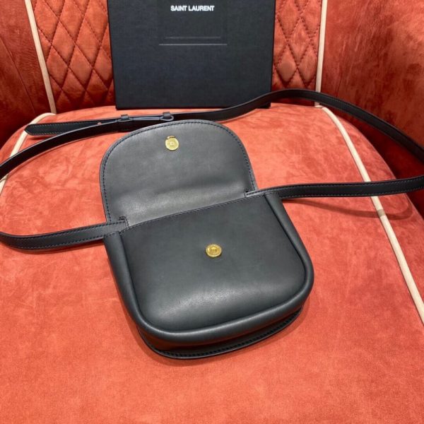 Replica Saint Laurent Kaia Mini Leather Satchel with YSL Plaque - Image 7