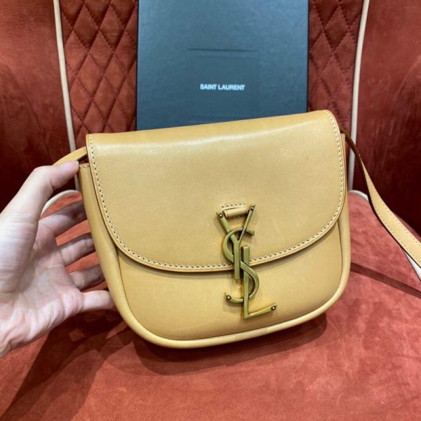 Replica Saint Laurent Kaia Leather Satchel with YSL Plaque - Image 2