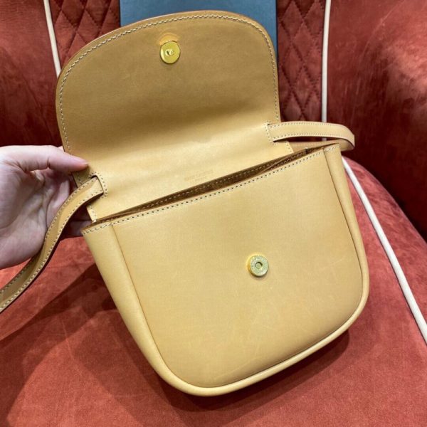 Replica Saint Laurent Kaia Leather Satchel with YSL Plaque - Image 6
