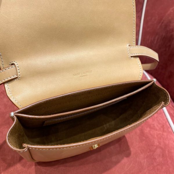 Replica Saint Laurent Kaia Leather Satchel with YSL Plaque - Image 7