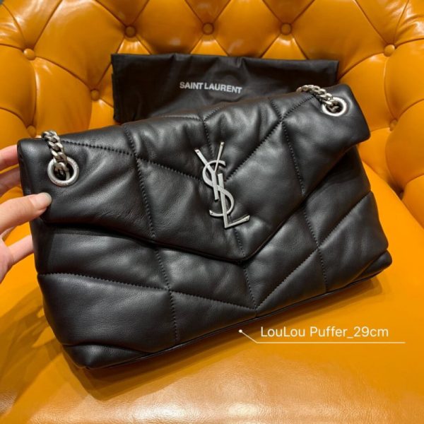 Saint Laurent Loulou Puffer Small Quilted Lambskin Bag 577476 - Image 2