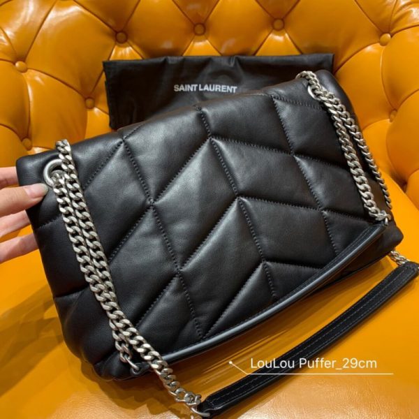 Saint Laurent Loulou Puffer Small Quilted Lambskin Bag 577476 - Image 3