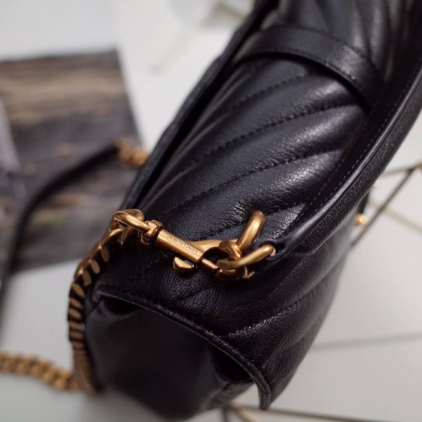 Saint Laurent Medium Replica College Bag in Black - Image 5