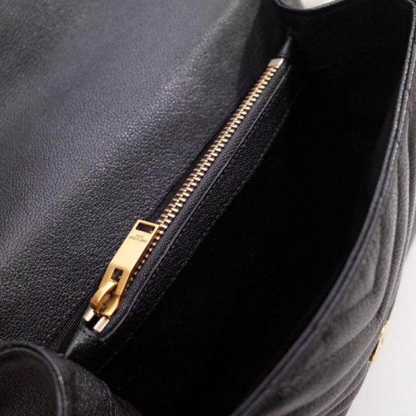 Saint Laurent Medium Replica College Bag in Black - Image 8