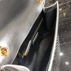 Best Replicas Bags - Saint Laurent Metallic Silver Envelope Chain Bag - Large Shop For Best Louis Vuitton LV Replica Bags With Cheap Price
