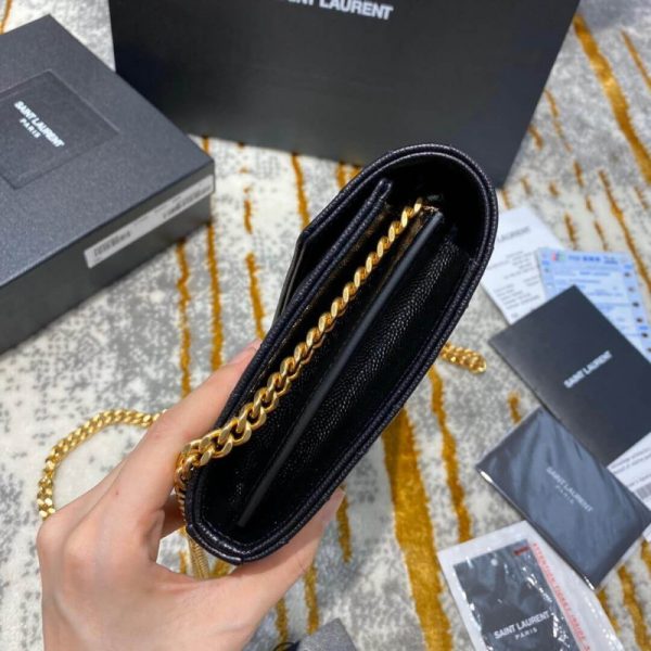 Saint Laurent Monogram Envelope Chain Wallet Replica 377828 - Image 11