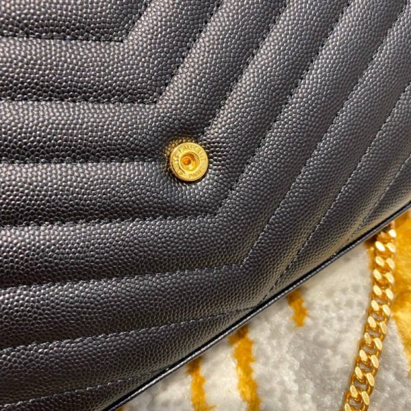 Saint Laurent Monogram Envelope Chain Wallet Replica 377828 - Image 17
