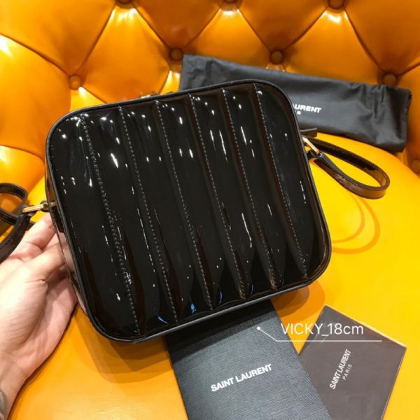 Saint Laurent Vicky Patent Leather Camera Bag Replica - Image 3
