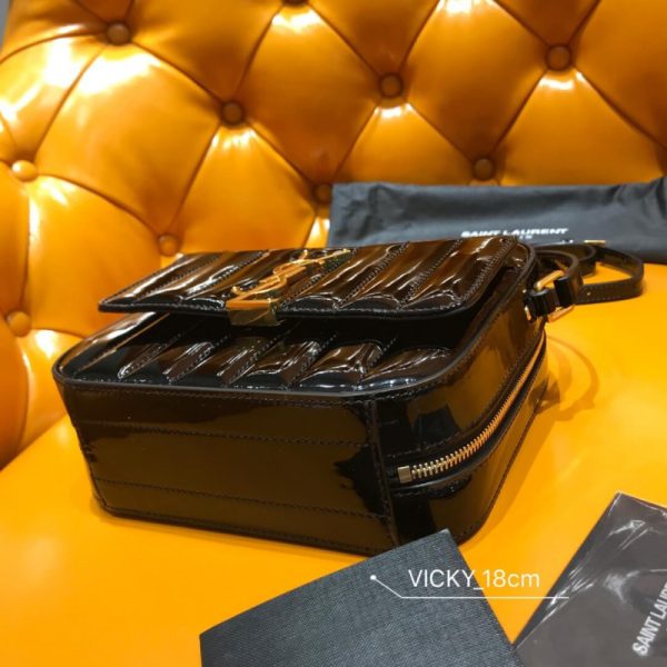 Saint Laurent Vicky Patent Leather Camera Bag Replica - Image 4