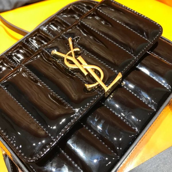 Saint Laurent Vicky Patent Leather Camera Bag Replica - Image 10