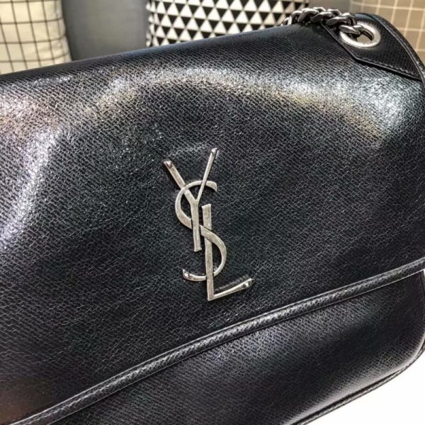Metallic Leather Replica Saint Laurent Niki Baby Bag - Image 4