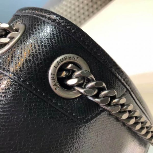 Metallic Leather Replica Saint Laurent Niki Baby Bag - Image 5