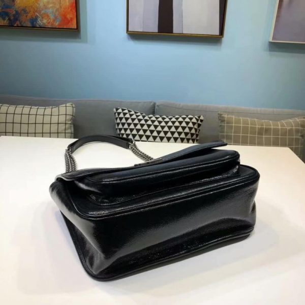 Metallic Leather Replica Saint Laurent Niki Baby Bag - Image 6