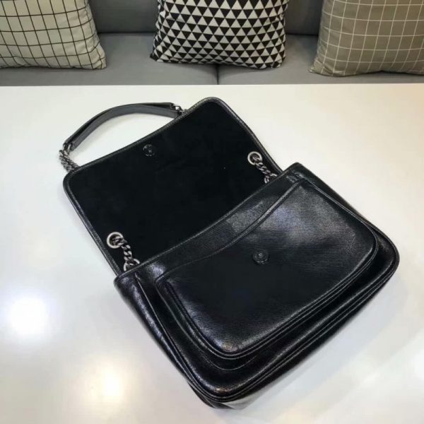 Metallic Leather Replica Saint Laurent Niki Baby Bag - Image 7
