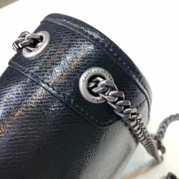 Replica Saint Laurent Niki Baby Metallic Leather Bag - Image 5