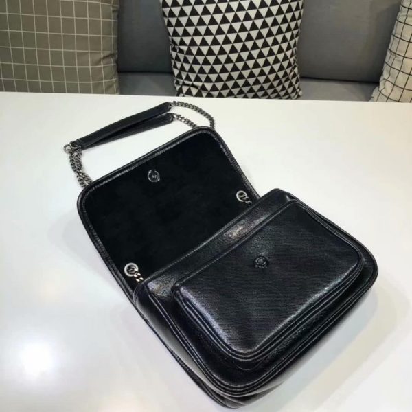 Replica Saint Laurent Niki Baby Metallic Leather Bag - Image 7