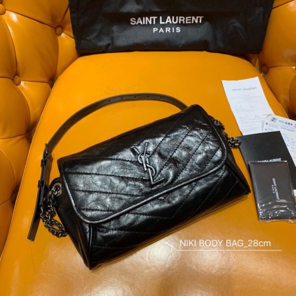 Replica Saint Laurent Niki Body Bag - Vintage Leather - Image 3