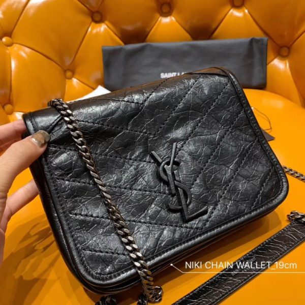 Replica Saint Laurent Niki Chain Wallet Shoulder Bag - Image 3