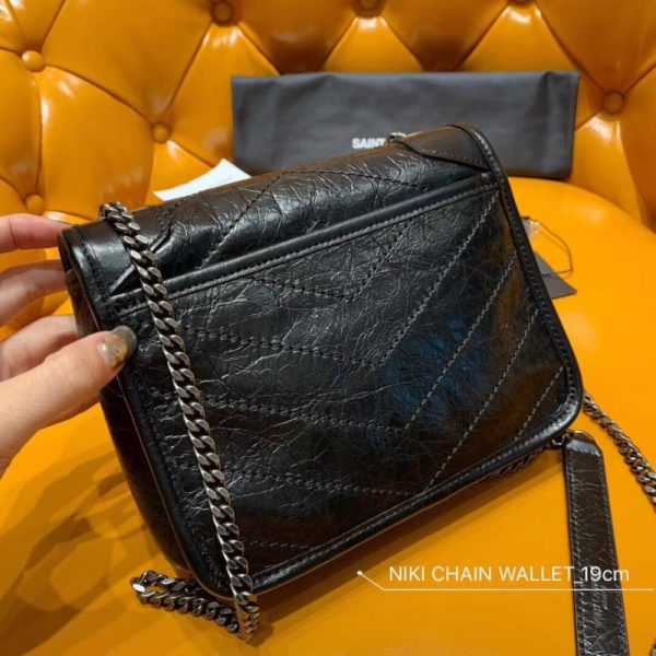 Replica Saint Laurent Niki Chain Wallet Shoulder Bag - Image 4