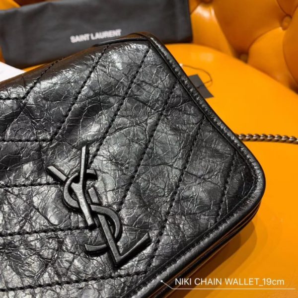 Replica Saint Laurent Niki Chain Wallet Shoulder Bag - Image 7