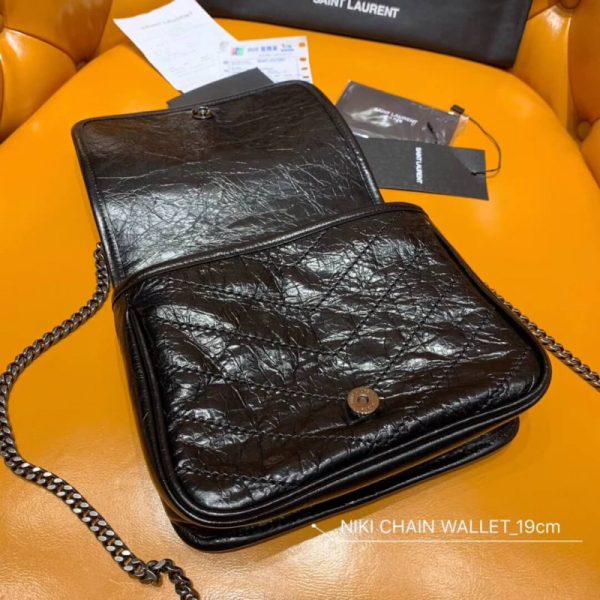 Replica Saint Laurent Niki Chain Wallet Shoulder Bag - Image 9