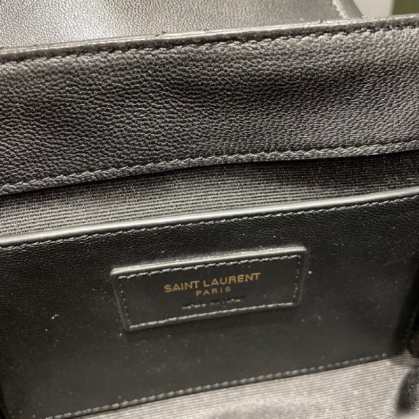 Saint Laurent Nolita Mini Leather Shoulder Bag - Black Replica - Image 13