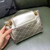 Best Replicas Bags - Saint Laurent Nolita Mini Leather Shoulder Bag in Champagne Gold Shop For Best Louis Vuitton LV Replica Bags With Cheap Price