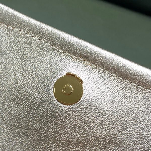 Saint Laurent Nolita Mini Leather Shoulder Bag in Champagne Gold - Image 17