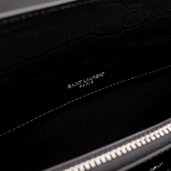 Replica Saint Laurent Croc-Effect Sac De Jour Baby Bag 477477 - Image 8