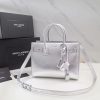 Best Replicas Bags - Replica YSL Sac De Jour Souple Baby - Silver Calf Leather Shop For Best Louis Vuitton LV Replica Bags With Cheap Price