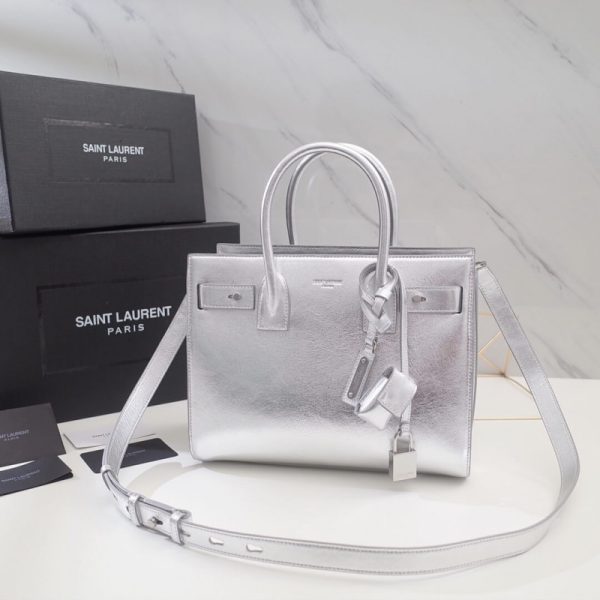 Replica YSL Sac De Jour Souple Baby - Silver Calf Leather - Image 2