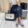 Best Replicas Bags - Saint Laurent Leather & Canvas Replica Shopping Tag Shop For Best Louis Vuitton LV Replica Bags With Cheap Price