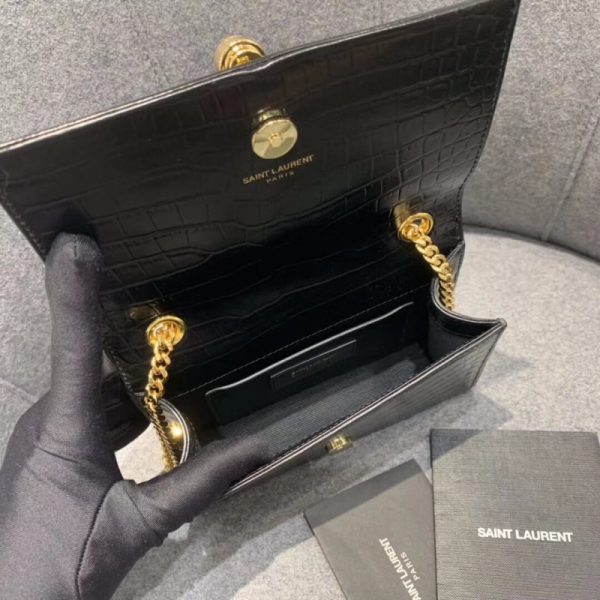 Saint Laurent Crocodile Leather Kate Tassel Chain Bag Replica - Image 6