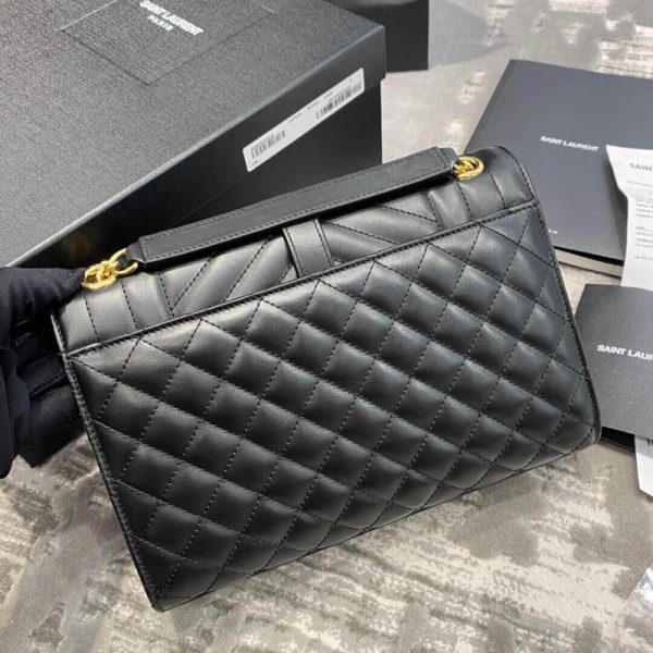 Smooth Leather Envelope Medium Bag - Saint Laurent Replica - Image 2