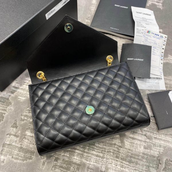 Smooth Leather Envelope Medium Bag - Saint Laurent Replica - Image 6