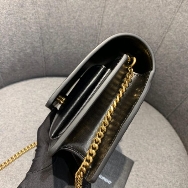 Saint Laurent Sunset Smooth Leather Chain Wallet Replica - Image 5