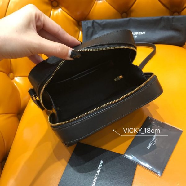Saint Laurent Vicky Quilted Lambskin Replica Camera Bag - Image 7