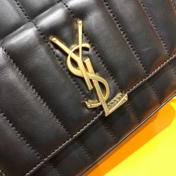 Saint Laurent Vicky Quilted Lambskin Replica Camera Bag - Image 9
