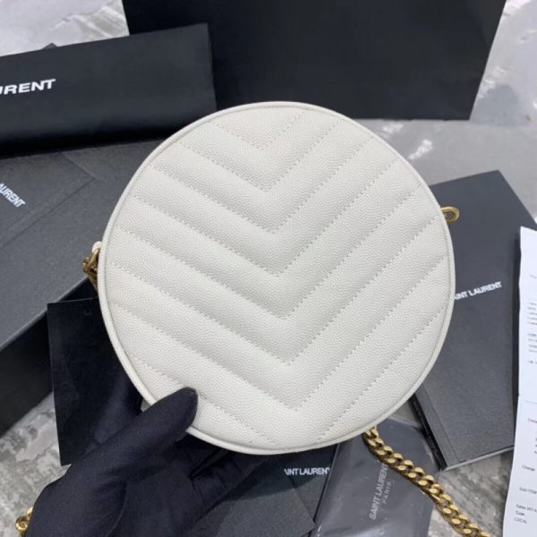 Saint Laurent Vinyle Chevron-Quilted Leather Camera Bag Replica - Image 2