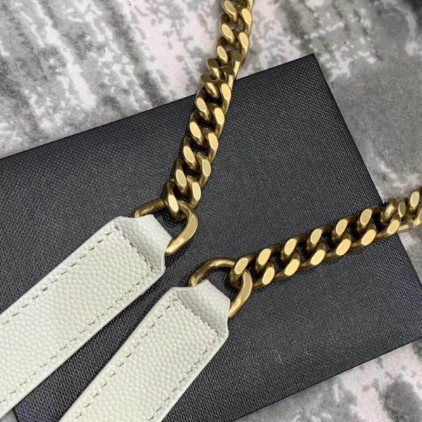 Saint Laurent Vinyle Chevron-Quilted Leather Camera Bag Replica - Image 9
