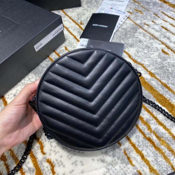 Replica Saint Laurent Chevron Quilt Leather Camera Bag - Image 2